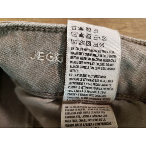 AMERICAN EAGLE 360 SUPER STRETCH Taupe Gray JEGGING CROP JEANS SIZE 2 - Picture 5 of 8